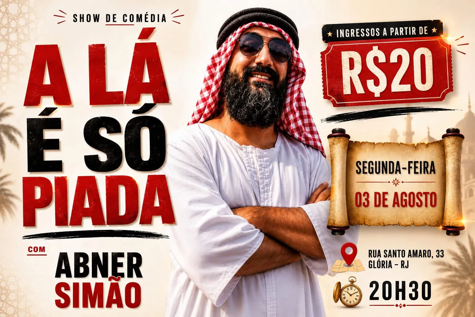 A Lá é só piada com Abner Simão
