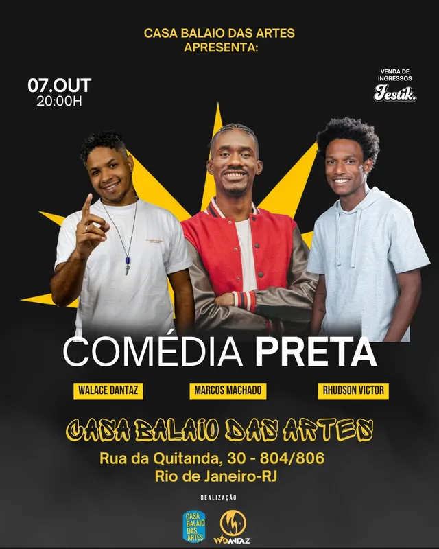 Comédia Preta com Marcos Machado, Rhudson e Walace Dantas