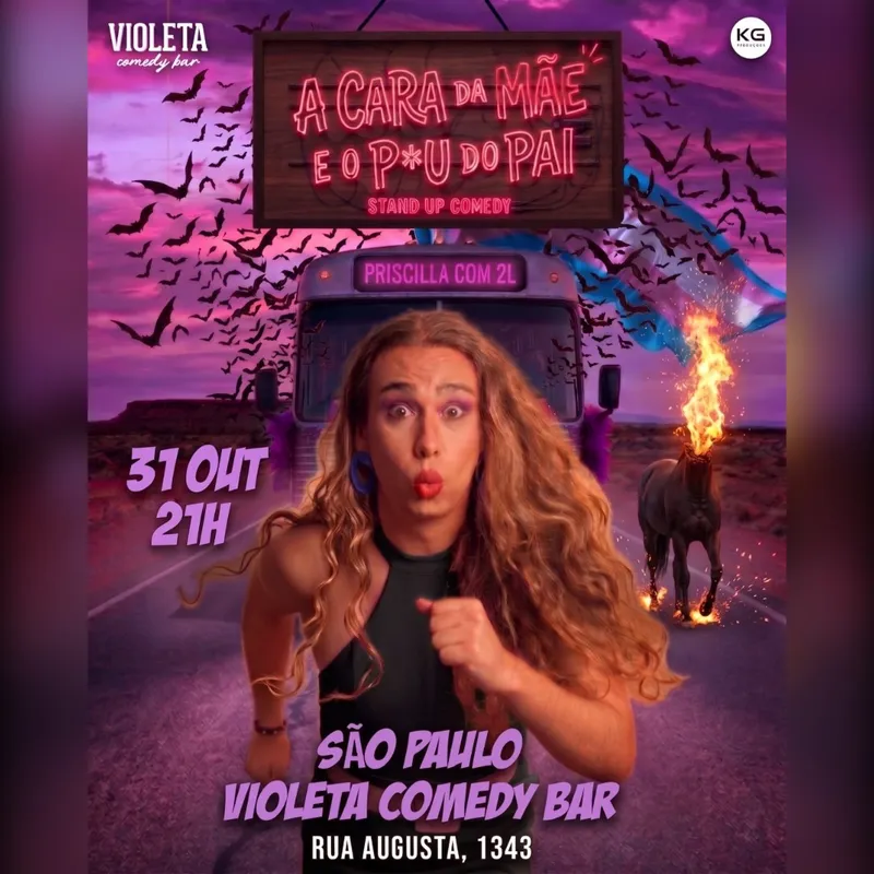 PRISCILLA COM 2L em A CARA DA MÃE E O P*U DO PAI - ESPECIAL HALLOWEEN