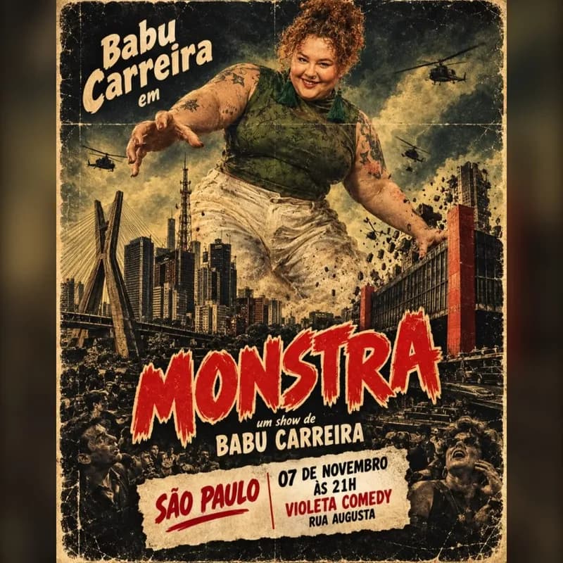 BABU CARREIRA em MONSTRA na RUA AUGUSTA - SP