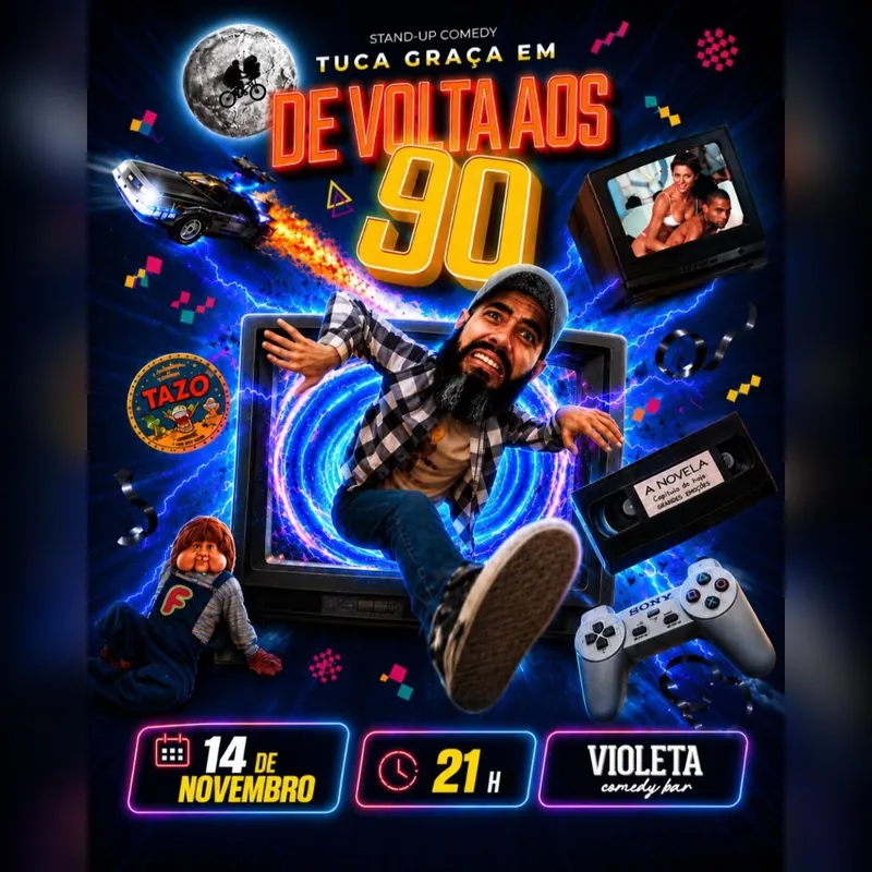 TUCA GRAÇA em DE VOLTA AOS 90 - Stand Up Comedy na Rua Augusta!